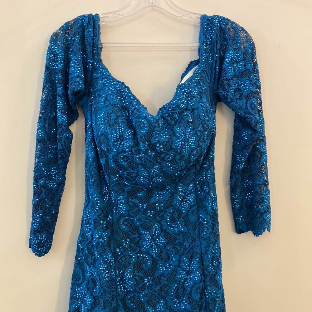 Backless Off Shoulder Gown - Picture 5 of 13